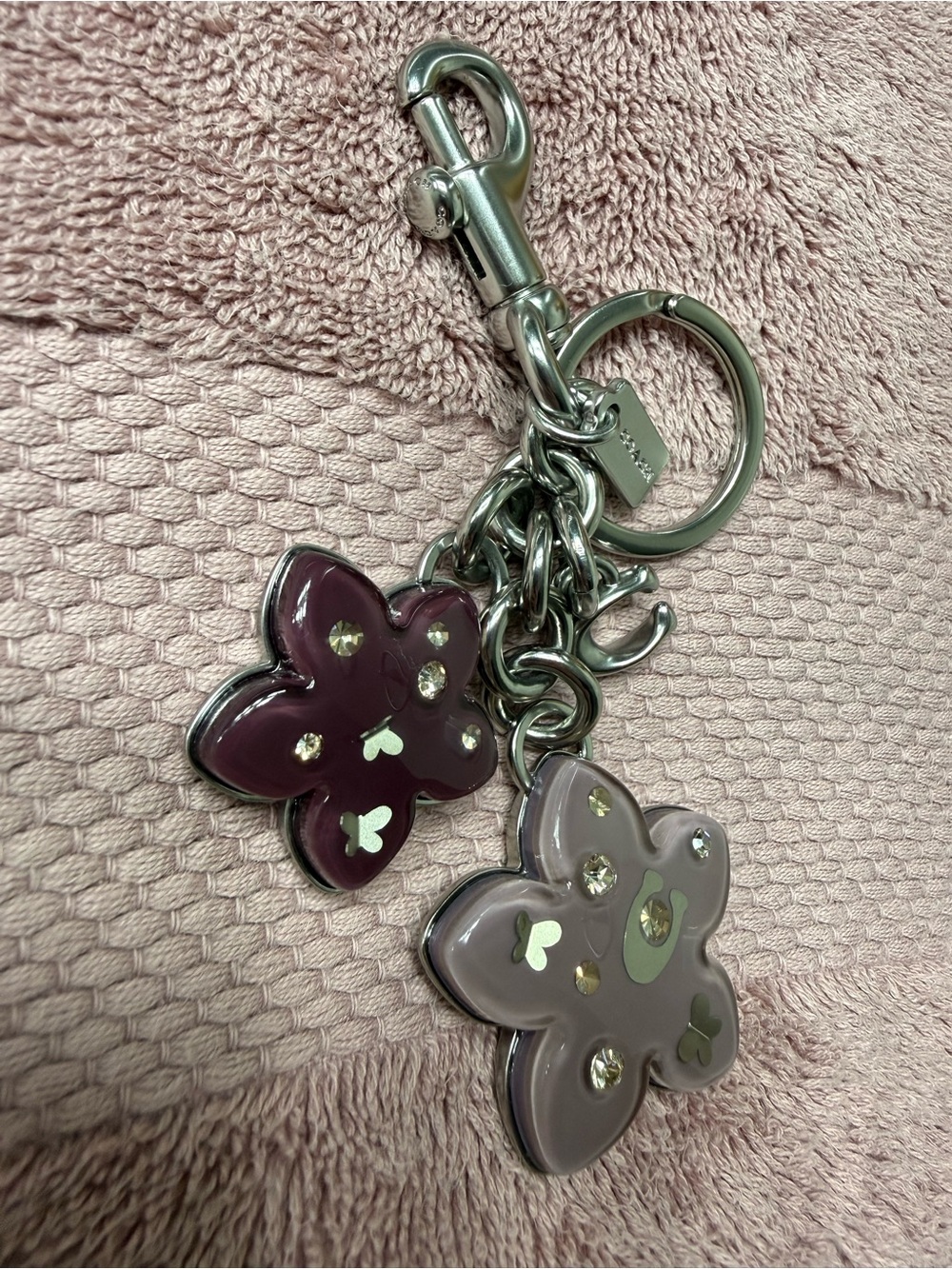 Coach Flower Cluster Bag Charm - Picture 2 of 7
